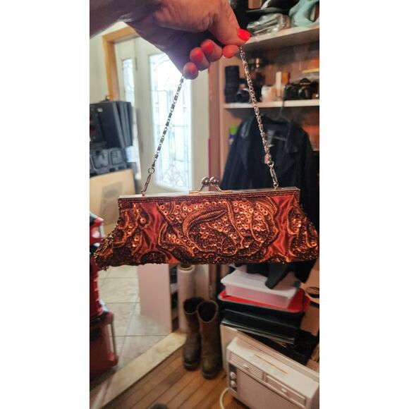 Apt 9 Beaded Clutch - Picture 1 of 2